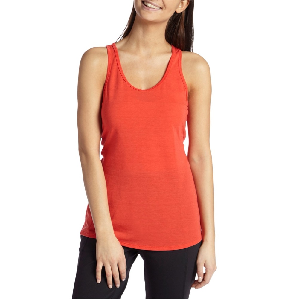 the north face red racerback tank top medium
